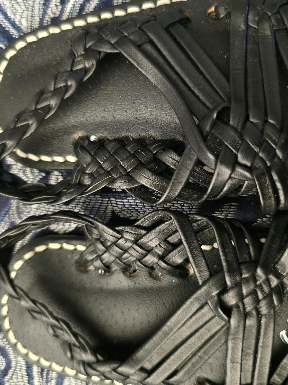 New Unisex Traditional Mexican black Huaraches Baby Sandals Size 5 US